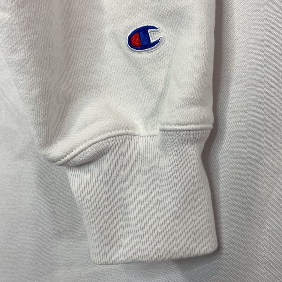 Champion Cropped Sweatshirt White Size Extra Large XL - Picture 12 of 16